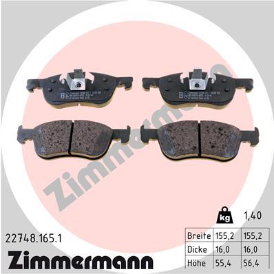 ZIMMERMANN 22748.165.1 Číslo výrobce: 22748. EAN: 4250238782797.