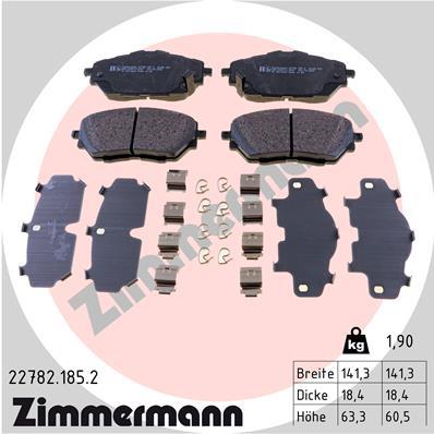 ZIMMERMANN 22782.185.2 Číslo výrobce: 22782. EAN: 4250238782186.