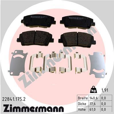 ZIMMERMANN 22841.175.2 Číslo výrobce: 22841. EAN: 4250238784227.