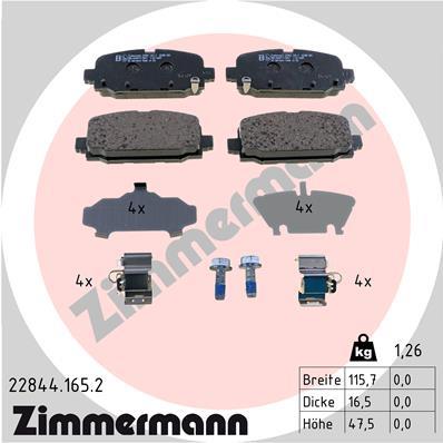 ZIMMERMANN 22844.165.2 Číslo výrobce: 22844. EAN: 4250238785149.