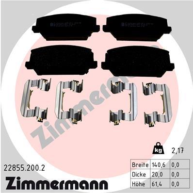 ZIMMERMANN 22855.200.2 Číslo výrobce: 22855. EAN: 4250238783466.