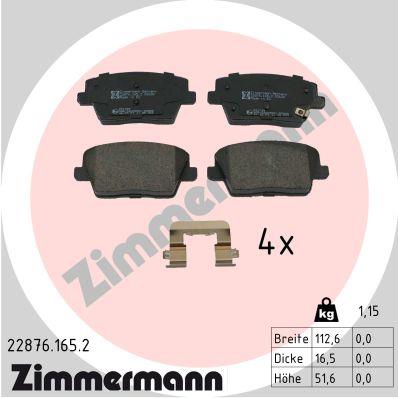 ZIMMERMANN 22876.165.2 Číslo výrobce: 22877. EAN: 4250238791775.
