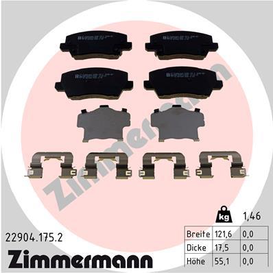 ZIMMERMANN 22904.175.2 Číslo výrobce: 22904. EAN: 4250238785538.