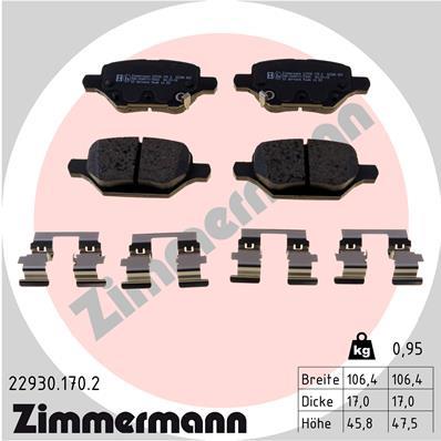 ZIMMERMANN 22930.170.2 Číslo výrobce: 22930. EAN: 4250238785712.