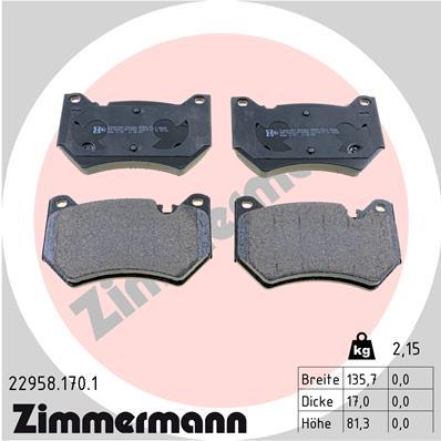 ZIMMERMANN 22958.170.1 Číslo výrobce: 22958. EAN: 4250238785798.
