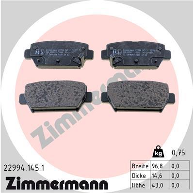 ZIMMERMANN 22994.145.1 Číslo výrobce: 22994. EAN: 4250238785323.