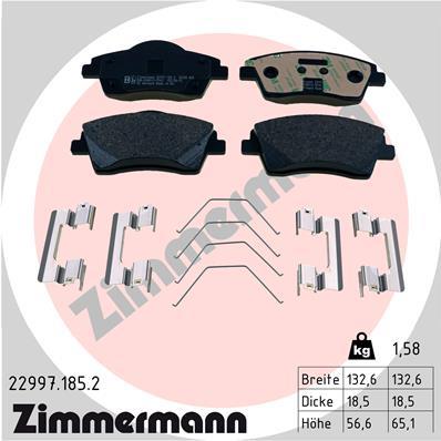 ZIMMERMANN 22997.185.2 Číslo výrobce: 22997. EAN: 4250238784203.