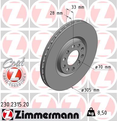 ZIMMERMANN 230.2315.20 EAN: 4250238765783.