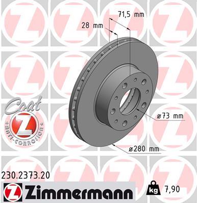 ZIMMERMANN 230.2373.20 EAN: 4250238762379.