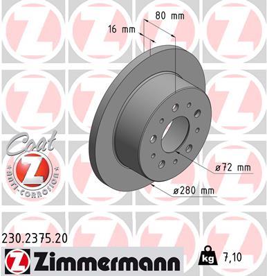 ZIMMERMANN 230.2375.20 EAN: 4250238761716.