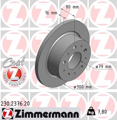 ZIMMERMANN 230.2376.20 EAN: 4250238763369.