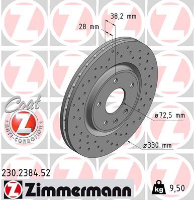 ZIMMERMANN 230.2384.52 EAN: 4250238769194.