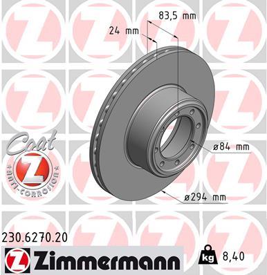 ZIMMERMANN 230.6270.20 EAN: 4250238762386.
