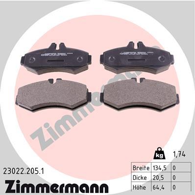 ZIMMERMANN 23022.205.1 Číslo výrobce: 23022. EAN: 4250238736813.