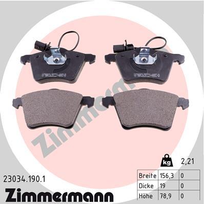 ZIMMERMANN 23034.190.1 Číslo výrobce: 23034. EAN: 4250238736851.