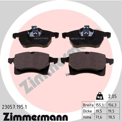 ZIMMERMANN 23057.195.1 Číslo výrobce: 23057. EAN: 4250238736899.