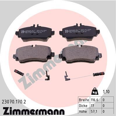 ZIMMERMANN 23070.170.2 Číslo výrobce: 23070. EAN: 4250238736943.