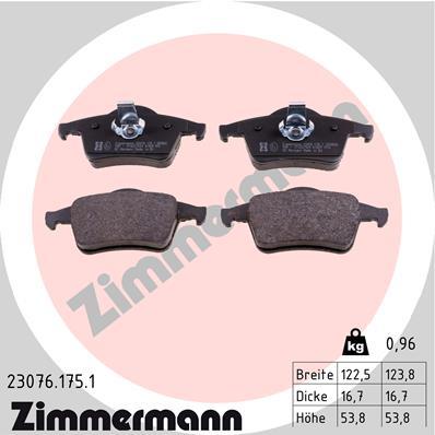 ZIMMERMANN 23076.175.1 Číslo výrobce: 23076. EAN: 4250238736981.