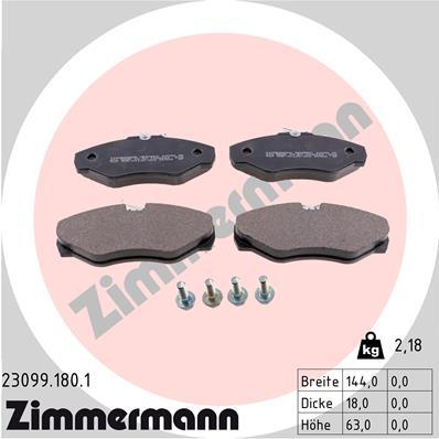 ZIMMERMANN 23099.180.1 Číslo výrobce: 23099. EAN: 4250238737087.