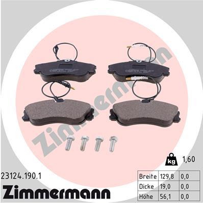 ZIMMERMANN 23124.190.1 Číslo výrobce: 23124. EAN: 4250238737162.