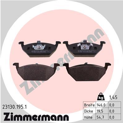 ZIMMERMANN 23130.195.1 Číslo výrobce: 21974. EAN: 4250238737186.