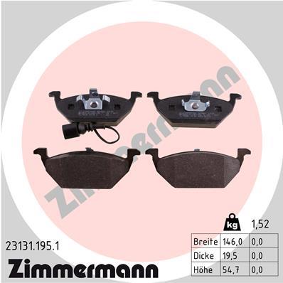 ZIMMERMANN 23131.195.1 Číslo výrobce: 21974. EAN: 4250238737193.