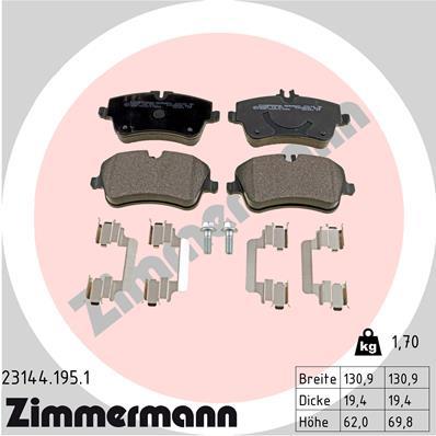 ZIMMERMANN 23144.195.1 Číslo výrobce: 23144. EAN: 4250238737247.