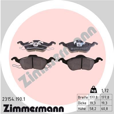 ZIMMERMANN 23154.190.1 Číslo výrobce: 23154. EAN: 4250238737278.