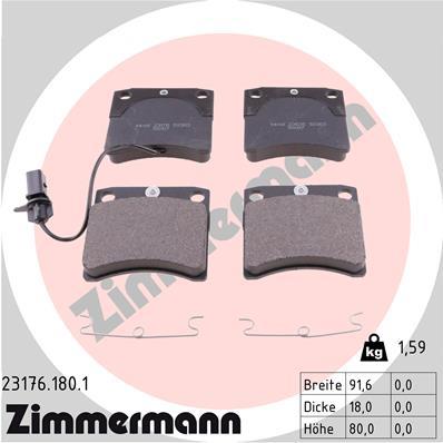 ZIMMERMANN 23176.180.1 Číslo výrobce: 20652. EAN: 4250238737353.