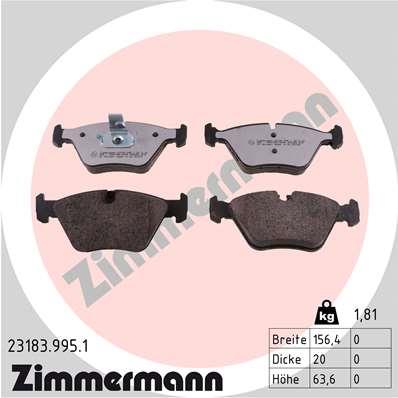 ZIMMERMANN 23183.995.1 Číslo výrobce: 21676. EAN: 4250238778837.
