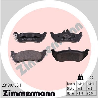 ZIMMERMANN 23190.165.1 Číslo výrobce: 23189. EAN: 4250238737438.