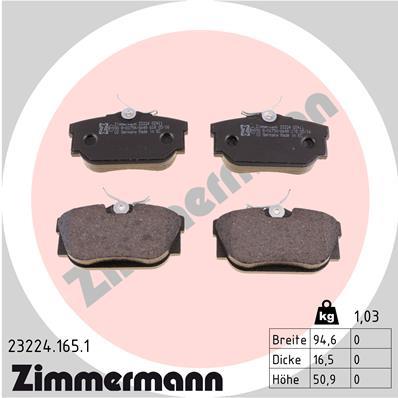 ZIMMERMANN 23224.165.1 Číslo výrobce: 23224. EAN: 4250238737513.