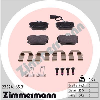 ZIMMERMANN 23224.165.3 Číslo výrobce: 23224. EAN: 4250238760306.