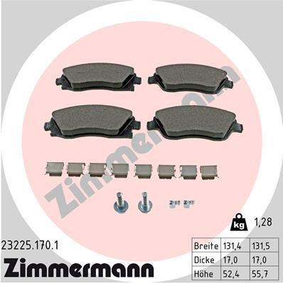 ZIMMERMANN 23225.170.1 Číslo výrobce: 23225. EAN: 4250238737537.