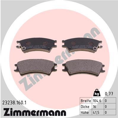 ZIMMERMANN 23238.160.1 Číslo výrobce: 23238. EAN: 4250238737599.