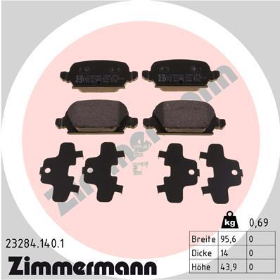 ZIMMERMANN 23284.140.1 Číslo výrobce: 23284. EAN: 4250238737766.