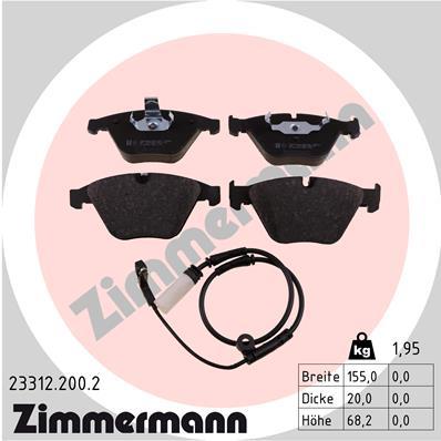 ZIMMERMANN 23312.200.2 Číslo výrobce: 23312. EAN: 4250238737865.