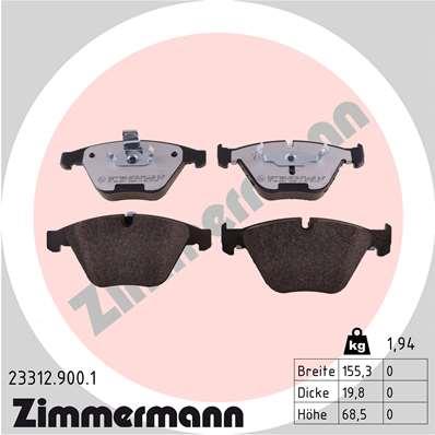 ZIMMERMANN 23312.900.1 Číslo výrobce: 23312. EAN: 4250238778868.