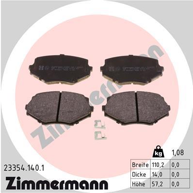 ZIMMERMANN 23354.140.1 Číslo výrobce: 23354. EAN: 4250238738022.