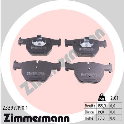 ZIMMERMANN 23397.190.1 Číslo výrobce: 23397. EAN: 4250238738138.