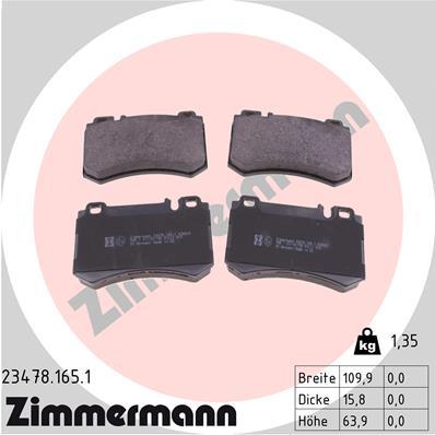 ZIMMERMANN 23478.165.1 Číslo výrobce: 23478. EAN: 4250238765691.