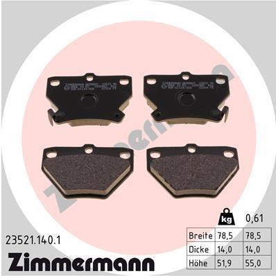 ZIMMERMANN 23521.140.1 Číslo výrobce: 23521. EAN: 4250238738589.