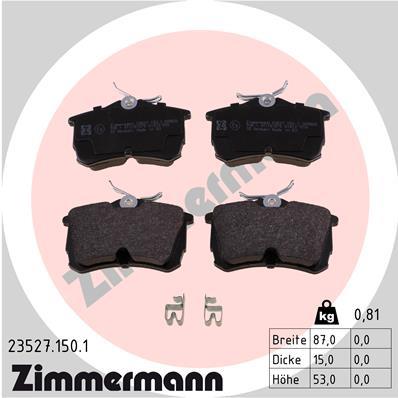 ZIMMERMANN 23527.150.1 Číslo výrobce: 23527. EAN: 4250238738619.
