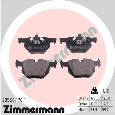 ZIMMERMANN 23550.170.1 Číslo výrobce: 23550. EAN: 4250238738688.
