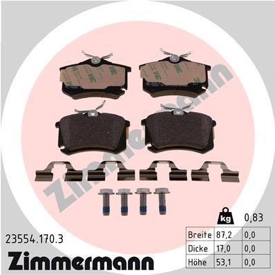 ZIMMERMANN 23554.170.3 Číslo výrobce: 20961. EAN: 4250238760122.