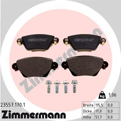 ZIMMERMANN 23557.170.1 Číslo výrobce: 23557. EAN: 4250238738749.