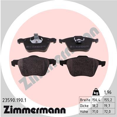 ZIMMERMANN 23590.190.1 Číslo výrobce: 23590. EAN: 4250238761372.
