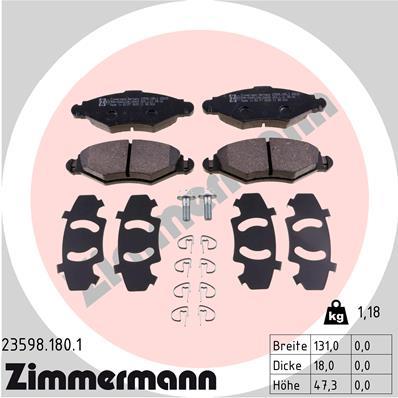ZIMMERMANN 23598.180.1 Číslo výrobce: 23205. EAN: 4250238738909.