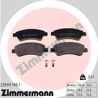 ZIMMERMANN 23599.190.1 Číslo výrobce: 22954. EAN: 4250238738916.