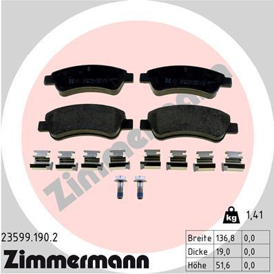 ZIMMERMANN 23599.190.2 Číslo výrobce: 22954. EAN: 4250238759300.